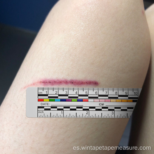 Regla de medición de heridas desechables con adhesivo de 100 piezas